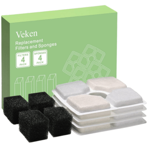 Veken 4 Pack Replacement Filters & 4 Pack Pre-filter